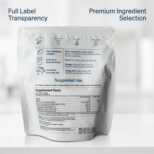 Capsules d'huile de poisson Oméga 3 à marque privée OEM, triple concentration EPA DHA, soutien cardiaque, usine de compléments ODM - Product Image 6