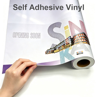 Rollo de Vinilo Autoadhesivo Impermeable, Imprimible, Superficie Lisa para Impresión de Formato Ancho y Película para Señalización Interior/Exterior
