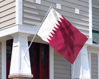 Vente en gros 3*5 pieds Polyester Fête Nationale Qatar Bannière Drapeau Qatari Drapeaux du Qatar pour l'événement