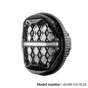 Conjunto de Faros LED para Motocicleta de 5.75 Pulgadas, Diseño Robusto 3 en 1 (Hi/Lo/DRL), para Harley y Construcciones Personalizadas - Product Image 6