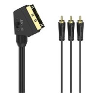 Câble adaptateur vidéo RCA Scart noir 1,5 m 00205156