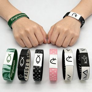 Pulseras Reutilizables con Logotipo Personalizado de Fábrica, Pulsera Inteligente RFID NFC para Control de Acceso, Pulsera Elástica Tejida NFC - Product Image 1