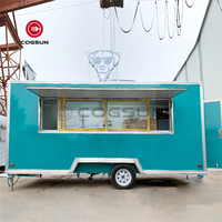 Nouveauté Camionnette Hotdog Crème Glacée Taco BBQ Food Truck Remorque mobile Design Vending Cart Catering Van