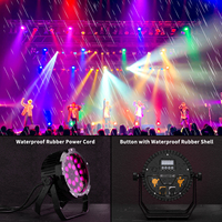 U`King 240W Éclairage PAR étanche Rgbwa + Uv 6 en 1 pour discothèque, DJ, salle de danse, fête, bar, scène, éclairage PAR LED