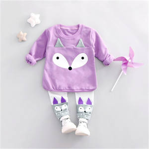 Ropa Alternativa, Camiseta de Algodón, Leggings de Moda con Estampado de Animales para Bebés, Compra al por Mayor de un Fabricante Chino - Product Image 4