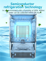 Usine directe 12v réservoir d'eau amovible avec purificateur d'air maison déshumidificateur maison à vendre