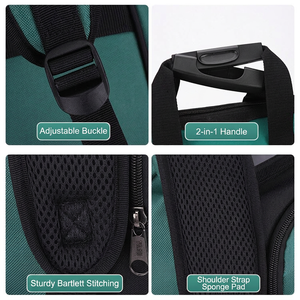 <b>Tool</b> Backpack with Padded Back Support Large Capacity Heavy Duty <b>Tool</b> <b>Kit</b> Carrier Storage Bags for <b>Electrician</b> - Product Image 6