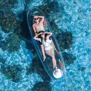 CEYU <span class=keywords><strong>2</strong></span> personnes Clear Kayak <span class=keywords><strong>Hotel</strong></span> Beach Resort Boat Transparent épaissi respectueux de l'environnement Canoë pour une utilisation en station balnéaire - Product Image 5