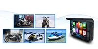 Écran de navigation GPS portable sans fil CarPlay & Android Auto avec lien miroir, écran LCD 5 pouces (800x480), garantie 1 an pour moto