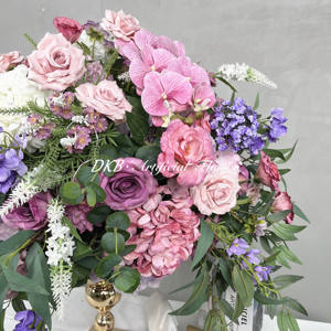 Boule de fleurs artificielles de mariage 3D Décoration de boules de fleurs artificielles de haute qualité en soie aux couleurs mélangées - Product Image 3