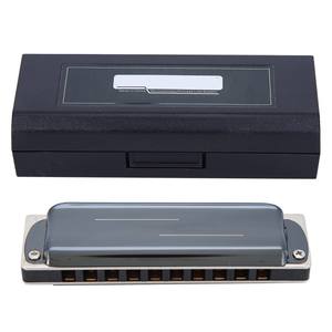 Armónica de 10 agujeros Blues <span class=keywords><strong>E</strong></span> Key Harp Wind Instrumento musical Práctica para principiantes KS 10BHBlack - Product Image 1