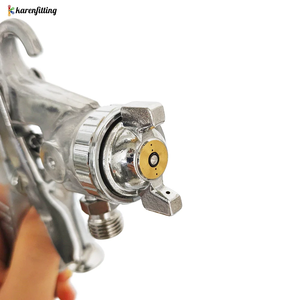 Pistolet de pulvérisation pneumatique W-77S pour laque et peinture, avec pot en plastique, pour peinture marbrée et réservoir sous pression - Product Image 5