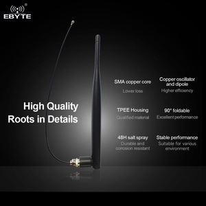 EBYTE OEM ODM TX915-JKS-IPX20 915MHz 3.0dBi Glue Stick Bendable Antenna <b>Wireless</b> <b>Rf</b> <b>Module</b> Communication Antenna - Product Image 5