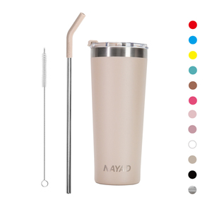 Nayad 22oz Tasse Isotherme À Double Paroi Acier Inoxydable 304 Isolation 24h Couvercle Transparent Bureau Trajet Custom OEM - Product Image 2