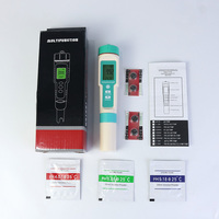 Compteur de salinité étanche multifonctionnel Digital Portable 5-in-1ph Meter EC Temperature Tester Water Quality Testing Pen