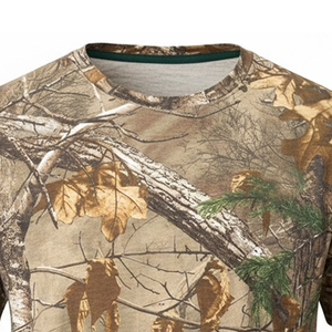 Latest Design Custom <b>Slim</b> Fit Hunting Half Sleeve Shirt Outdoor Wear Real <b>Tree</b> Pattern Custom Print Hunting T Shirt For Men - Product Image 5