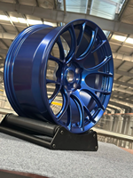 Jantes en alliage forgé de luxe personnalisées FSC-30 1 pièce Jantes forgées bleu foncé pour Toyota Mercedes-Benz Tesla BMW Ford