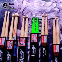 Hanqi Professional Drumsticks for Drummers Oriental Red JAZZ Series Made in China Material Other Multiple Models Available