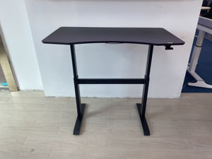 Modern Office Furniture Convertible Pneumatic Lifting <b>Desk</b> Executive Meeting Workstation Adjustable Height MDF Material Office - Product Image 2