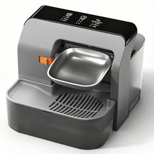 Distributeur d'eau pour <span class=keywords><strong>chat</strong></span> de type verseur écologique distributeur d'eau automatique en plastique non électrique pour animaux de compagnie chiens sépare l'eau propre et sale - Product Image 1