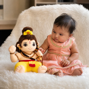 ตุ๊กตาพระรามขนาดกลาง 28 ซม. พร้อมเสียงมนต์มนต์มนตรี ของเล่นตุ๊กตาผ้าพลัฌนุ่มสำหรับเด็ก ของเล่นเสริมพัฒนาการทางจิตวิญญาณ ของเล่นเสียงดนตรีสำหรับเด็ก - Product Image 2