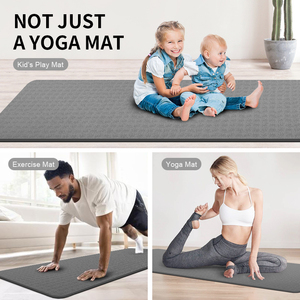 Esterilla de yoga TPE gruesa de 6mm de alta calidad logotipo personalizado antideslizante al por mayor de fábrica - Product Image 6