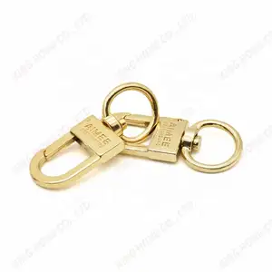 GRS/BSCI Recycled Custom Dog Hook Metal Trigger Swivel Spring Gold Zinc Alloy Metal Nickel Free Swivel Snap Hooks For Bags