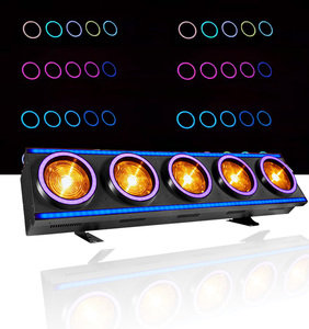 QSE Lighting 850W COB LED Matrix Light 5*150W Golden White Pixel <span class=keywords><strong>Mapping</strong></span> avec anneaux auxiliaires RGB pour club - Product Image 1