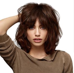 Perruques de Luxe en Silicone Anti-Glisse pour Alopécie, Perruque à Dessus en Soie avec Frange, Cheveux Humains Européens Alignés, Vente en Gros, Perruque Médicale - Product Image 1