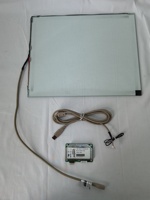 Écran tactile en verre transparent SAW compatible Elo, taille 6,4 pouces, 4 mm, avec contrôleur USB
