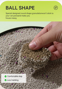 1-3,5mm OEM Biologisch Abbaubare Umweltfreundliche Bentonit-Katzenstreu mit Schneller Klumpbildung, Hoher Adsorption, Extra Geruchskontrolle & Geringer Staubentwicklung - Product Image 5