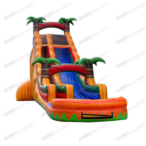 Tobogán inflable de precio al por mayor, tobogán de agua inflable de árbol tropical para negocios de alquiler - Product Image 3