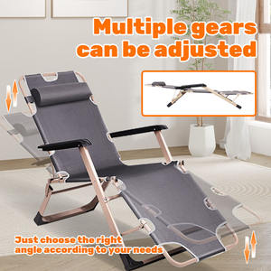 عالية الجودة في الهواء الطلق طوي الحديد صالة كرسي مكتب محمول مستلق سرير قابل للطي لغرفة النوم غرفة المعيشة حديقة استخدام - Product Image 4