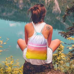 Quality Gym Shopping Exercise Yoga Travel <b>Backpack</b> <b>Waterproof</b> Nylon Color Gradient Nylon <b>Backpack</b> for Kids Party - Product Image 4