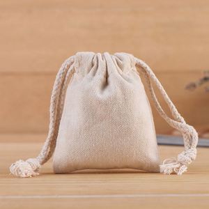 Custom Logo High Quality Recyclable Cotton <b>Drawstring</b> <b>Pouch</b> Eco-Friendly Screen Printing Storage Bag Craft Gift Candle Stickers - Product Image 3