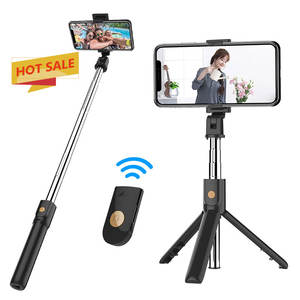Nouveau bâton de <span class=keywords><strong>selfie</strong></span> télescopique <span class=keywords><strong>K07</strong></span> avec télécommande, trépied universel pour appareil photo mobile, bâton de <span class=keywords><strong>selfie</strong></span> multifonctionnel - Product Image 1