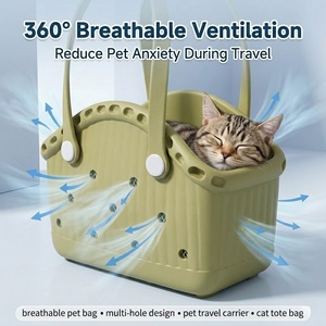Sac de transport pour animaux de compagnie OEM EVA, matériau polymère de haute qualité, <span class=keywords><strong>petit</strong></span> sac de voyage pour chien, pour les voyages en voiture, léger, lavable, sac de transport pour chiot - Product Image 2