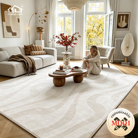 Tapis d'appoint Dsermer moderne fait main, personnalisé, de luxe, avec logo, en soie et laine, à motifs floraux, à poils longs et doux, pour la maison, l'hôtel, le salon, adapté aux animaux domestiques
