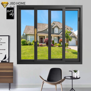 Ventana <span class=keywords><strong>Corredera</strong></span> de Aleación de Aluminio con Aislamiento Térmico JBD - Doble Acristalamiento Horizontal con Certificación Energy Star, Diseño Moderno para Ahorro de Energía - Product Image 2