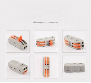 Zwei Drähte zu zwei Drähten Steck verbinder Spleiß-LED-Beleuchtungs kabel <span class=keywords><strong>2</strong></span>-polige Kabelst ecker und Klemmen herstellungs klemmen block - Product Image 2