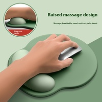 Tapis de souris en silicone dégradé de style simple avec repose-poignet Support de poignet d'ordinateur de style dessin animé pour une utilisation au bureau