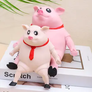 Sıcak satış yeni yenilik tasarım tpr sıkmak fidgets duyusal anti stres pembe squish domuz oyuncak