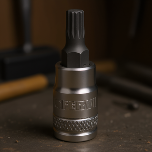 Fervi <b>Socket</b> With Xzn Insert 1/4 Inch Drive Torx Bit Adapter - Product Image 3