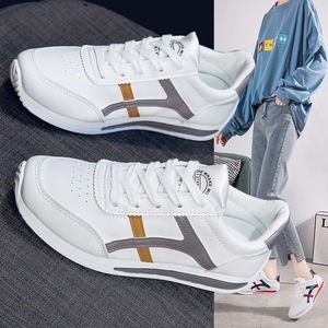 Scarpe Sportive Casual da Donna <span class=keywords><strong>Forrest</strong></span> <span class=keywords><strong>Gump</strong></span>, Bianche, Traspiranti, Leggere, Antiscivolo, con Lacci, Tomaia in PU, Suola in Plastica, Primavera 2026 - Product Image 1
