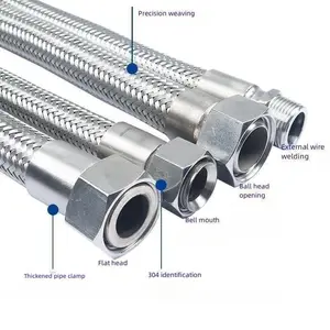 Hose Joint Type Stainless Steel Corrugated Metal Braided 304 Metal Hexagon OEM Welding Casting Seamless Stainless Round Tubes