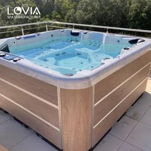 5 kişi için büyük spa üreticisi akıllı whirlpool massage sistemi masaj spa açık havuz spa sıcak bahar masaj küvetleri