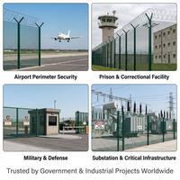 Malla de Alambre de Alta Seguridad Anti-Escalada y Anti-Corte, Panel de Cerca 358 para Proyectos de Seguridad Perimetral de Aeropuertos y Pistas Aéreas