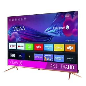 O sistema de televisão smart 55 polegadas led tv com peças led