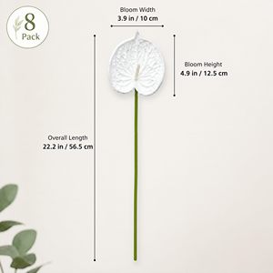 Arreglo de Flores Artificiales de Anturio con Tacto Realista en PU para Decoración del Hogar, Día de la Madre, Navidad, Año Nuevo, Halloween, Regreso a Clases - Product Image 5