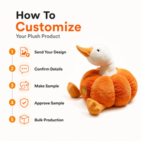 Peluche personnalisée en forme d'oie, anti-stress, en tissu ultra doux, fabrication OEM/ODM, poupée de personnage en peluche pour IP originales, directement de l'usine